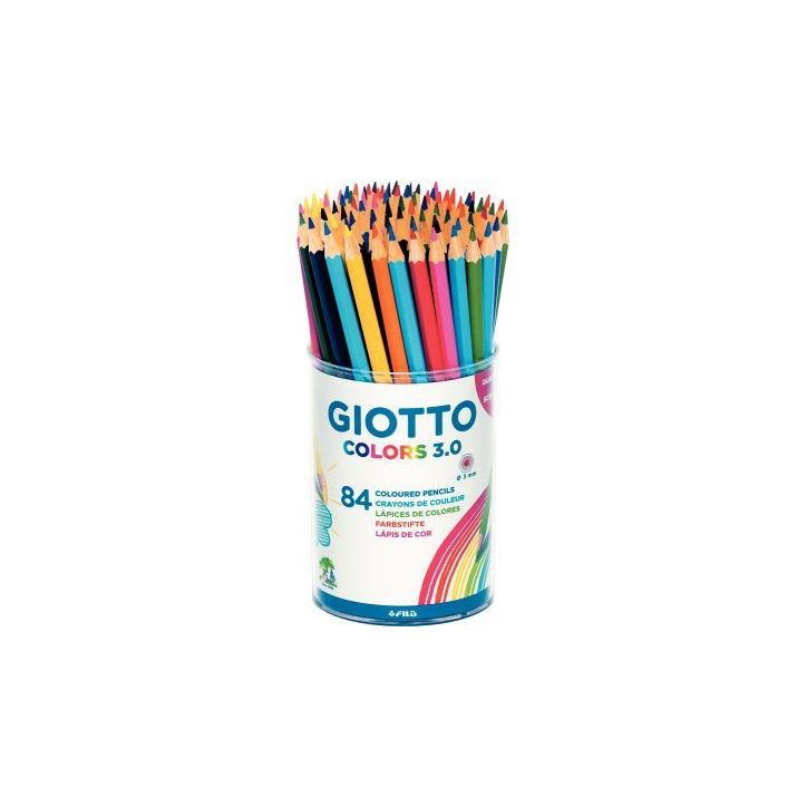 Pot de 84 crayons de couleur Giotto Colors 3.0 F516900 GIOTTO