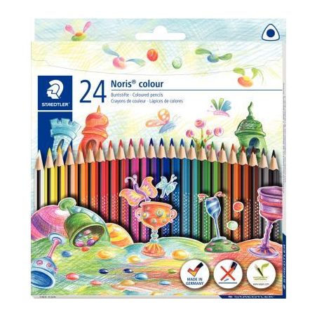 Achetez Etui de 24 crayons de couleur Noris colour triangulaire couleurs assorties 187 C24 NORIS STA..