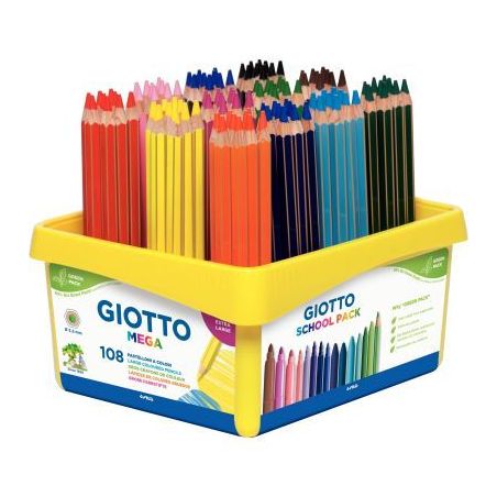 Achetez Classpack de 108 crayons de couleur Méga 5,5mm F523500 GIOTTO pas cher sur Ma Rentrée Scol..