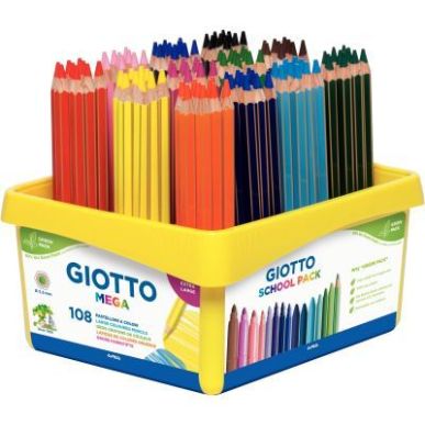 Achetez Classpack de 108 crayons de couleur Méga 5,5mm F523500 GIOTTO pas cher sur Ma Rentrée Scol..