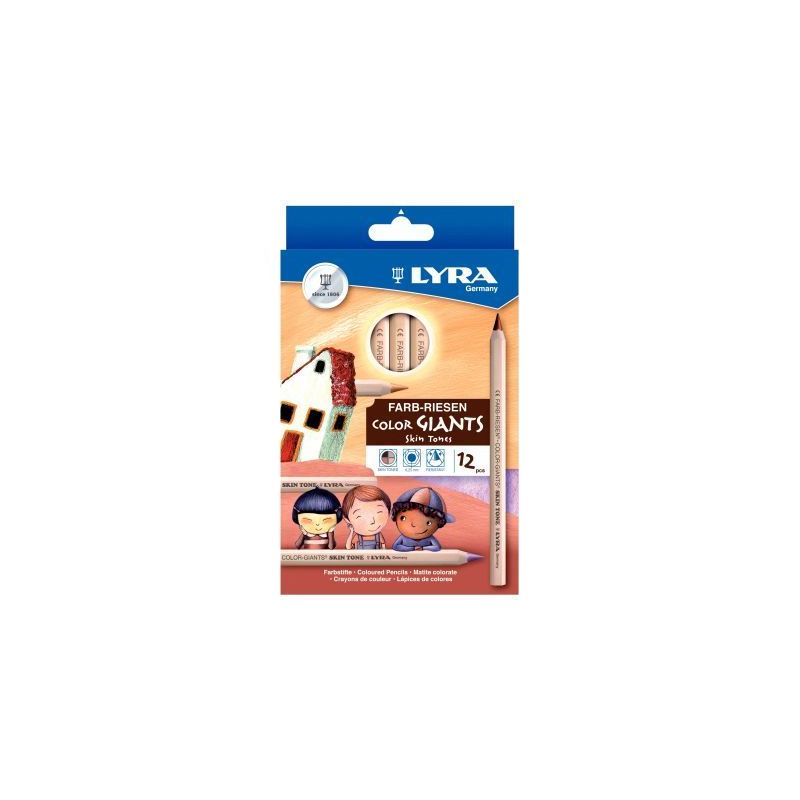 Achetez Etui 12 crayons de couleurs assorties gros module L3931124 LYRA pas cher sur Ma Rentrée Sco..