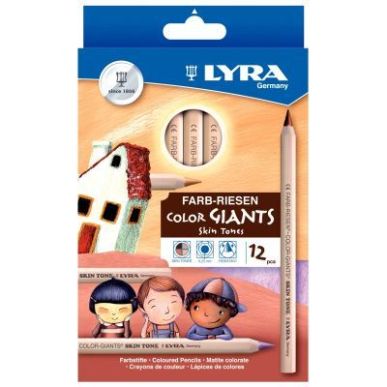 Achetez Etui 12 crayons de couleurs assorties gros module L3931124 LYRA pas cher sur Ma Rentrée Sco..