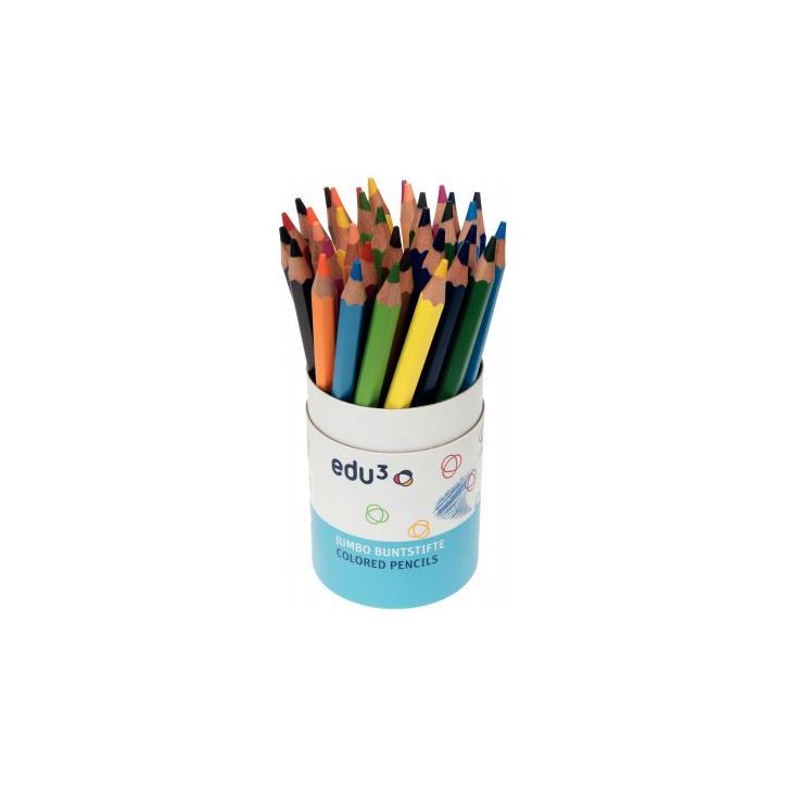 Pot de 36 crayons de couleur Jumbo hexagonaux 1411036 EAGLE KREA