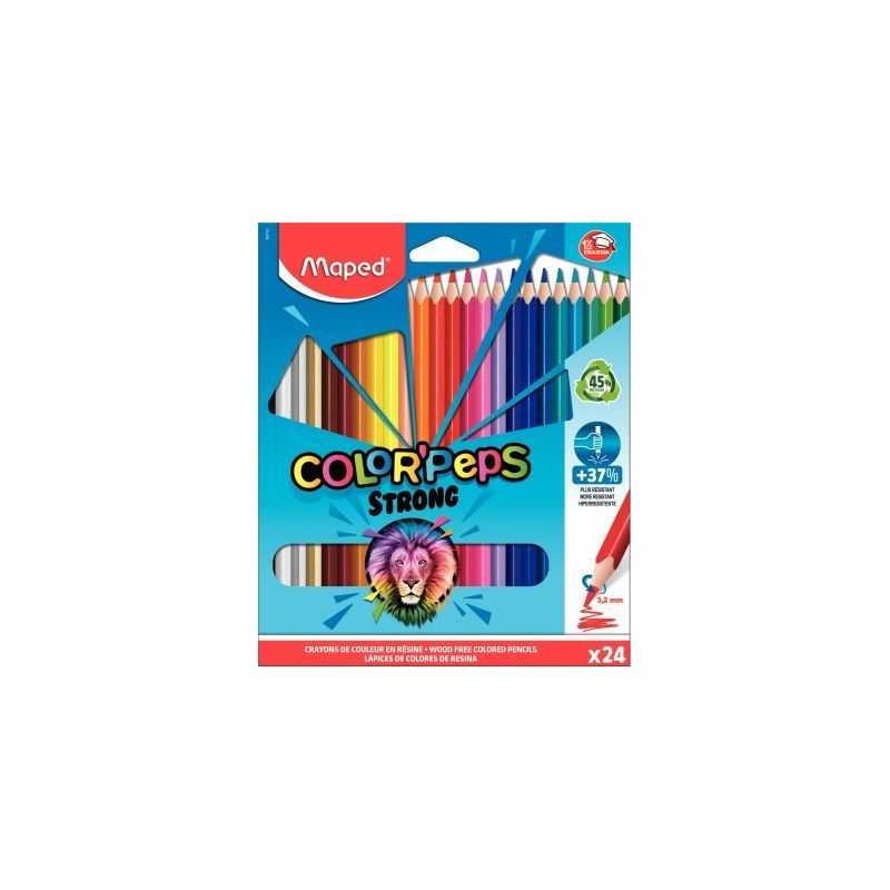 Achetez Pochette de 24 crayons de couleur Color'peps 862724 MAPED pas cher sur Ma Rentrée Scolaire