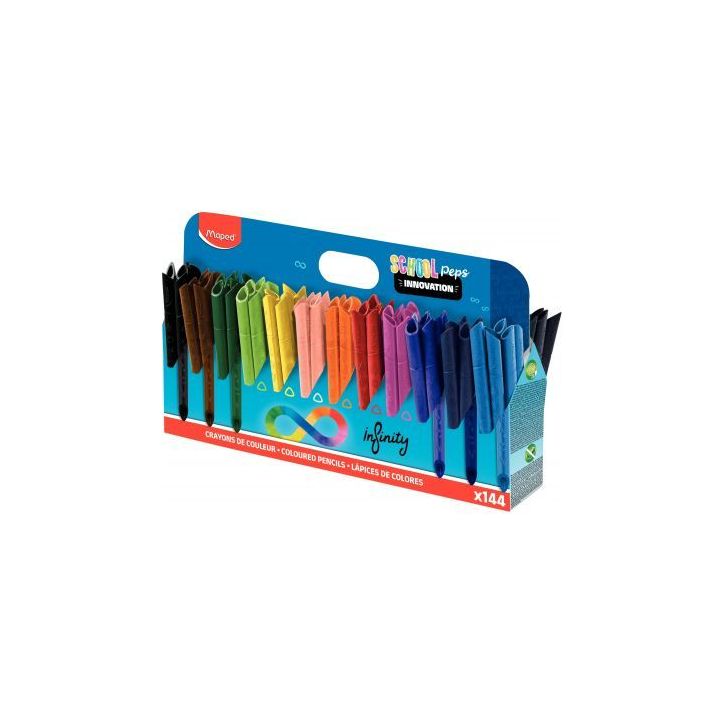 Classpack de 144 crayons de couleur Infinity 861606 MAPED