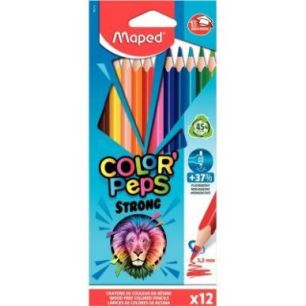 Achetez Pochette de 12 crayons de couleur Colorpeps Strong 862712 MAPED pas cher sur Ma Rentrée Sco..