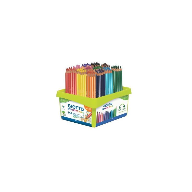 Achetez Schoolpack de 144 crayons de couleur Stinovo Maxi F226400 GIOTTO pas cher sur Ma Rentrée Sc..
