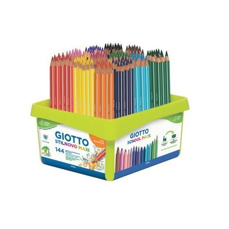 Achetez Schoolpack de 144 crayons de couleur Stinovo Maxi F226400 GIOTTO pas cher sur Ma Rentrée Sc..