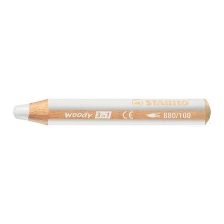 Achetez Crayon de couleur Woody blanc 880/100 STABILO pas cher sur Ma Rentrée Scolaire