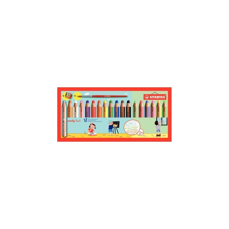 Achetez Etui de 18 crayons Woody dont 6 pastel 880/18-4 STABILO pas cher sur Ma Rentrée Scolaire Achetez Etui de 18 crayons Woody dont 6 pastel 880/18-4 STABILO pas cher sur Ma Rentrée Scolaire