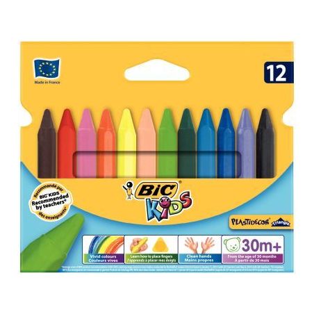 Achetez Etui 12 craies Plastidécor triangulaire 8297733 BIC KIDS BIC pas cher sur Ma Rentrée Scola..