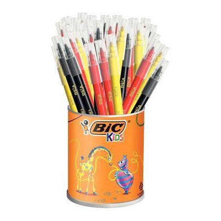 Achetez Pot de 36 feutres Visa jaune rouge et noir 528688 VISA BIC pas cher sur Ma Rentrée Scolaire