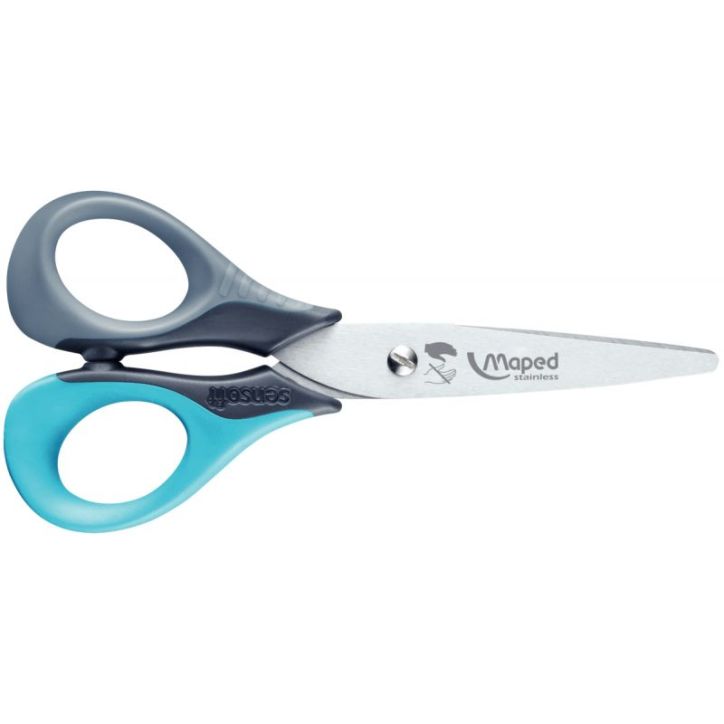 Ciseaux Sensoft 13cm pour gaucher 693500 BLISTER MAPED