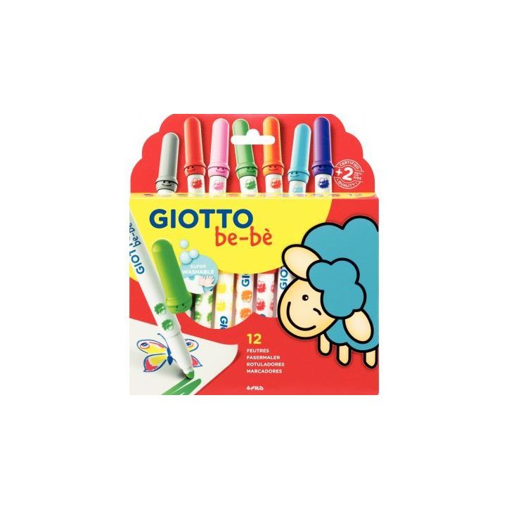 Pochette de 12 feutres Maxi Bébé F46990000 GIOTTO