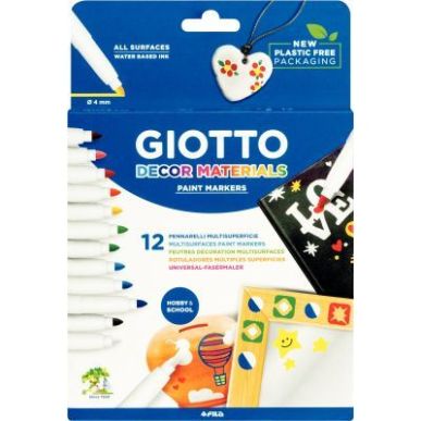 Achetez Etui de 12 feutres Giotto Décor matérials F453400 GIOTTO pas cher sur Ma Rentrée Scolaire