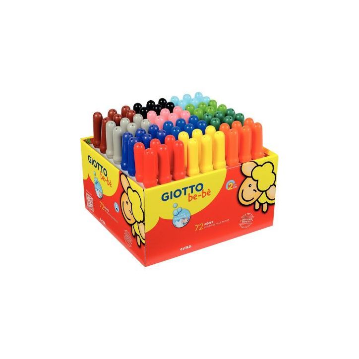 Maxi classpack de 72 feutres Bébé dont 6 gratuits F525300 GIOTTO BEB GIOTTO