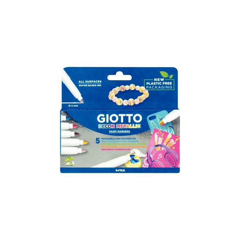 Achetez Etui de 5 feutres Giotto Décor Metal F45290000 GIOTTO pas cher sur Ma Rentrée Scolaire Achetez Etui de 5 feutres Giotto Décor Metal F45290000 GIOTTO pas cher sur Ma Rentrée Scolaire