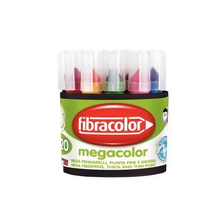 Achetez Pot de 20 marqueurs Mégacouleur assortis 10950SW020BA pas cher sur Ma Rentrée Scolaire