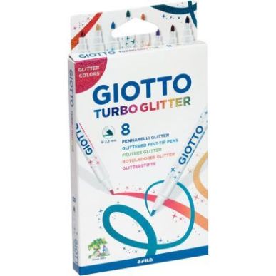 Achetez Boîte de 8 feutres Turbo Glitter F425800 GIOTTO pas cher sur Ma Rentrée Scolaire