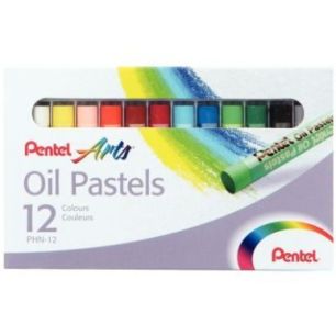 Achetez Boite de 12 pastels à l'huile 8 mm PHN-12U PENTEL pas cher sur Ma Rentrée Scolaire