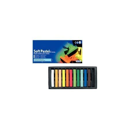 Achetez Boite de 12 pastels sec carre assorties MP12 pas cher sur Ma Rentrée Scolaire