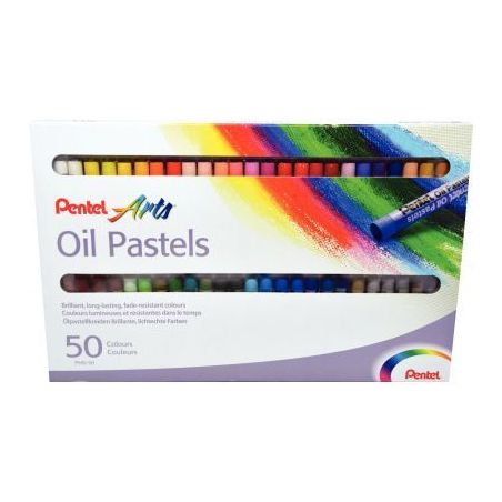 Achetez Boîte de 50 craies Pastel à l'huile diamètre 8mm PHN-50U PENTEL pas cher sur Ma Rentrée ..