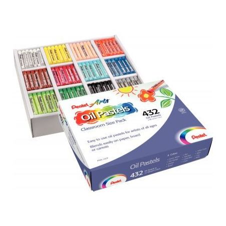 Achetez Classpack de 432 pastels à l'huile 8 mm PHN4-12CP PENTEL pas cher sur Ma Rentrée Scolaire