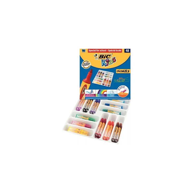 Achetez Classpack de 48 feutres Décoloralo 8878322 BIC KIDS BIC pas cher sur Ma Rentrée Scolaire