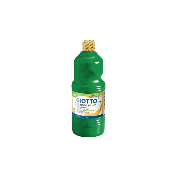 Flacon de 1L de gouache liquide lavable GIOTTO, vert foncé F535512 GIOTTO
