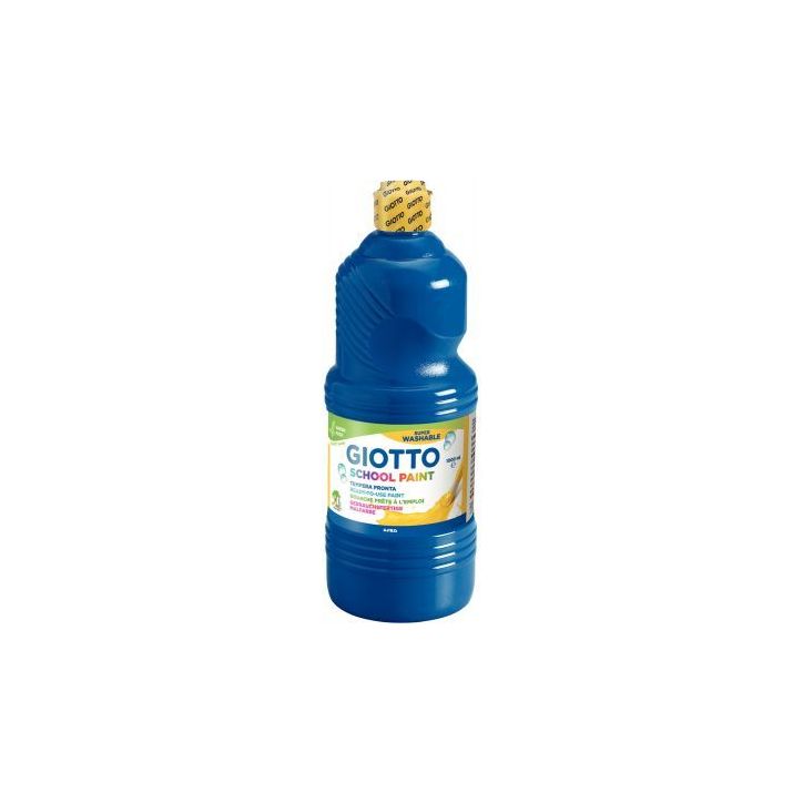 Flacon de 1L de gouache liquide lavable GIOTTO, bleu outremer F53551700 GIOTTO