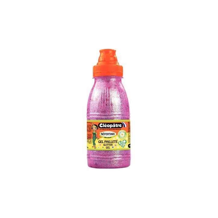 Carton de 4 flacons 500ml de gels pailletés décoratifs GP500X4DECO CLEOPATRE