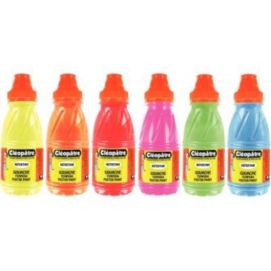 Achetez Lot de 6 flacons 250ml de gouache Néfertari fluo PGN250X6F CLEOPATRE pas cher sur Ma Rentr ..