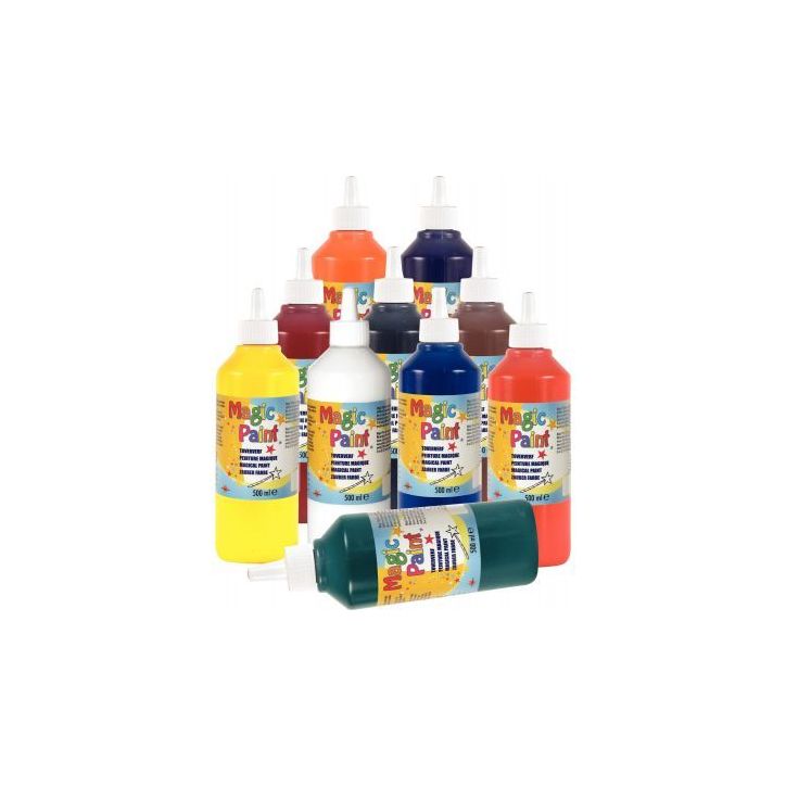 Carton de 10 flacons 500ml de peinture MAGIC PAINT COLBC50090