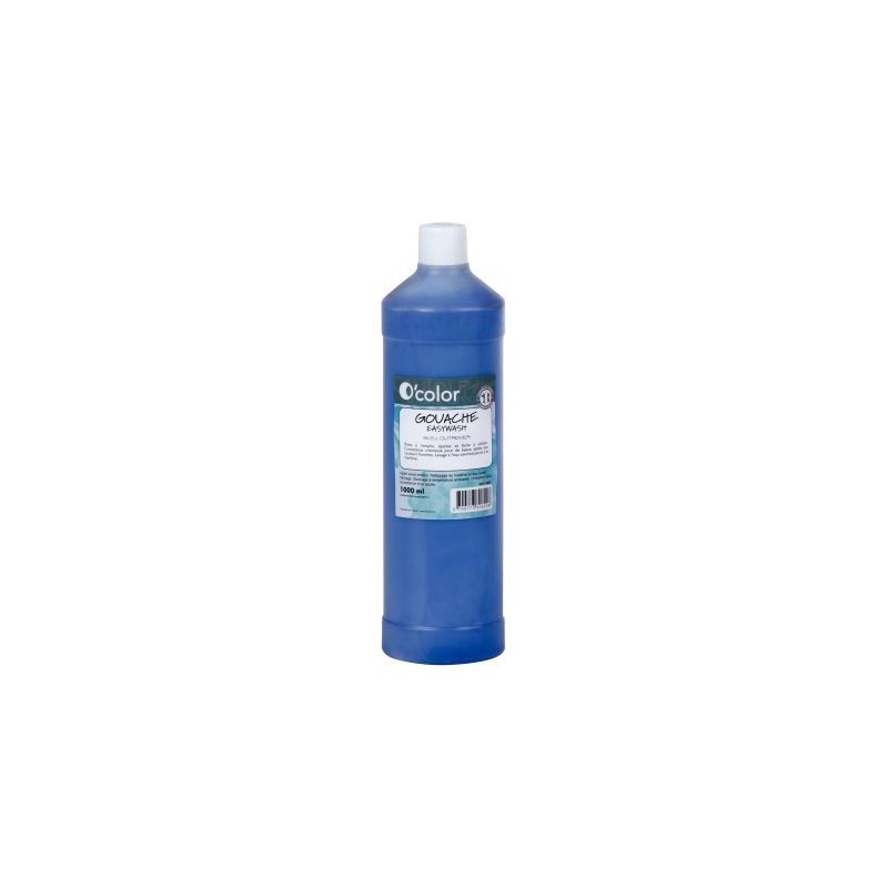 Achetez Flacon 1 litre de gouache liquide économique O'COLOR bleu foncé 07884 O'COLOR pas cher sur..