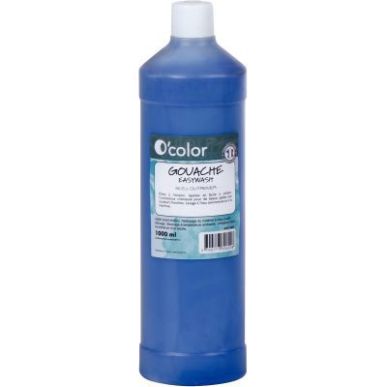 Achetez Flacon 1 litre de gouache liquide économique O'COLOR bleu foncé 07884 O'COLOR pas cher sur..