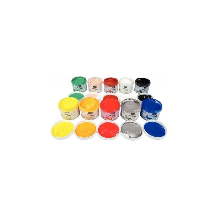 Lot de 10 pots de 225 ml de gouache aux doigts TACTIL'COLOR 227000 TACTIL COL PEBEO