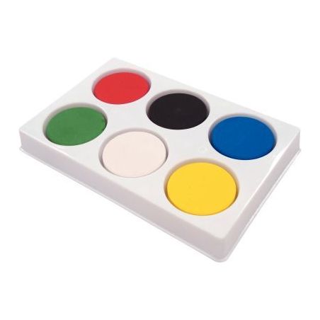 Achetez Palette de 6 galets de gouache assortis, diamètre 44 mm Z1019 pas cher sur Ma Rentrée Scol..