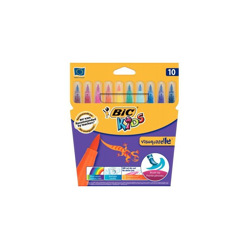 Achetez Lot de 12 pochettes de 10 feutres Visaquarelle dont 2 gratuites 8299871 VISAQUAREL BIC pas c..