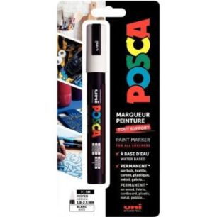 Achetez Blister 1 marqueur Posca blanc PC5MX1 PF BL POSCA UNIBALL pas cher sur Ma Rentrée Scolaire