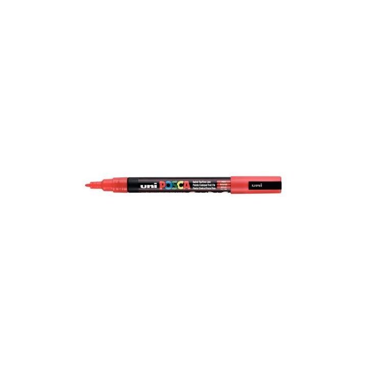 Marqueur pointe fine conique rouge PC3M R POSCA UNIBALL
