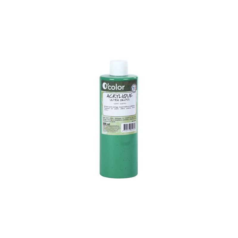 Achetez Flacon 500ml de peinture acrylique O'COLOR, vert sapin 0230 O'COLOR pas cher sur Ma Rentrée..