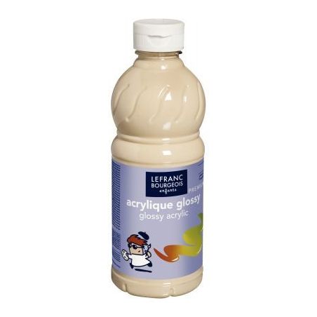 Achetez Flacon 500ml d'acrylique Glossy Lefranc Bourgeois, pêche 188144 COLOR AND  LEFRANC & BOURGE..
