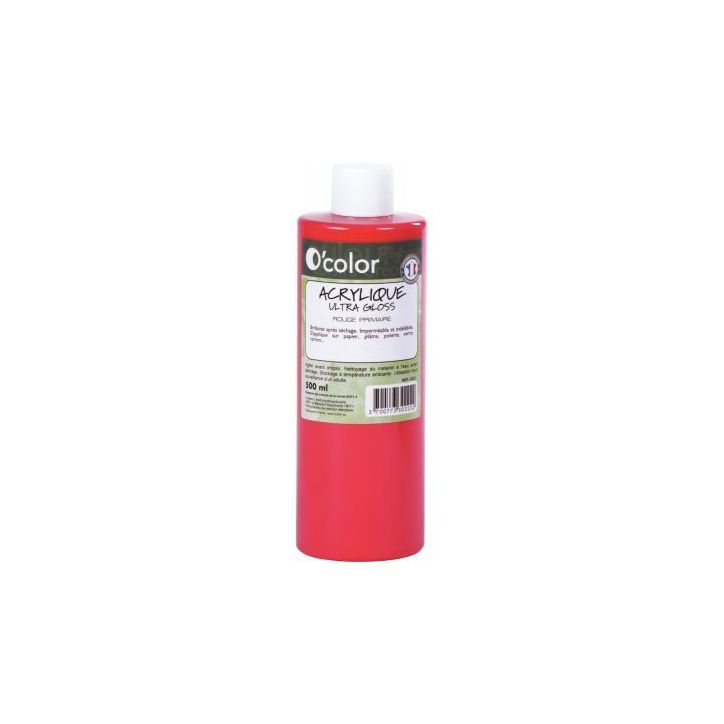 Flacon 500ml de peinture acrylique O'COLOR, magenta ACR500PETRP_00/28526 O'COLOR