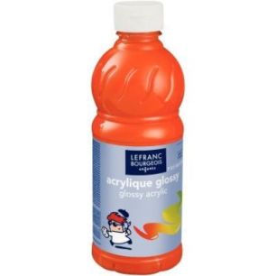 Achetez Flacon 500ml d'acrylique Glossy Lefranc Bourgeois, orange 188303 COLOR AND  LEFRANC & BOURGE..