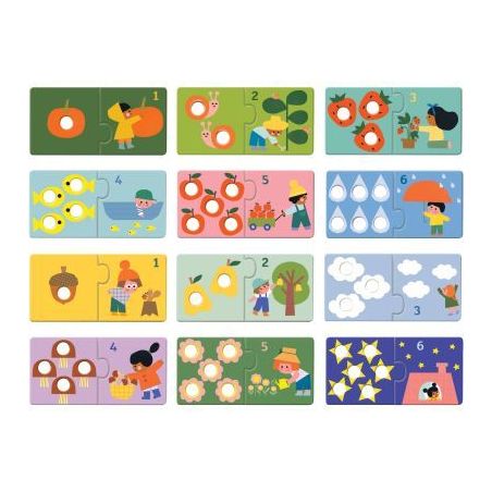 Achetez Boite de 12 puzzles duo, premiers chiffres DJ08272 DJECO pas cher sur Ma Rentrée Scolaire