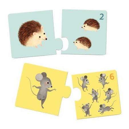 Achetez Boite de 12 puzzles duo, bébés animaux DJ08197 DJECO pas cher sur Ma Rentrée Scolaire