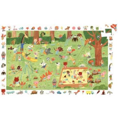 Achetez Puzzle d’observation 35 pièces, le square des amis DJ07596 DJECO pas cher sur Ma Rentrée..