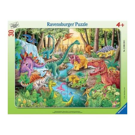 Achetez Puzzle à cadre de 30 pièces, les dinosaures 12004153 RAVENSBURGER pas cher sur Ma Rentrée..