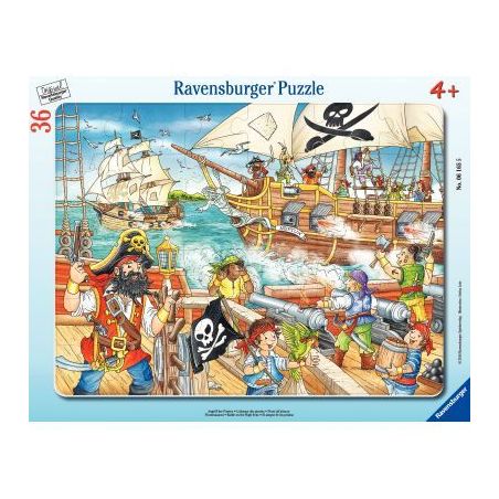 Achetez Puzzle à cadre 36 pièces, l'attaque des pirates 00006165 RAVENSBURGER pas cher sur Ma Rent..