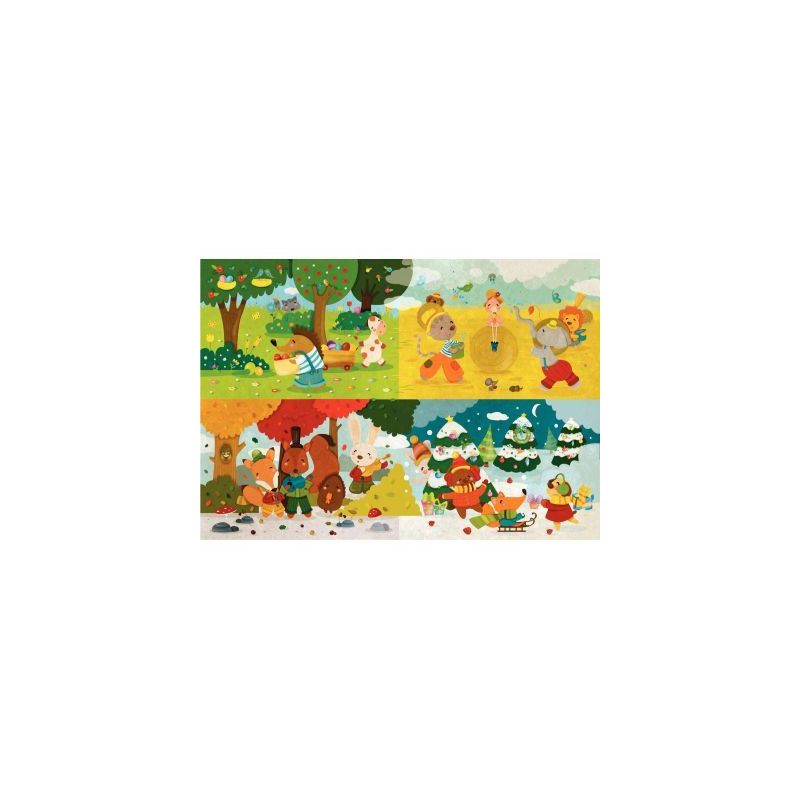 Achetez Puzzle en bois d'environ 24 pièces, les saisons K1123-24 PUZZLE MIC pas cher sur Ma Rentré..
